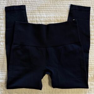 SPANX Look At Me Now Ribbed High Rise Leggings | Navy Blue | 1X / 1X1T